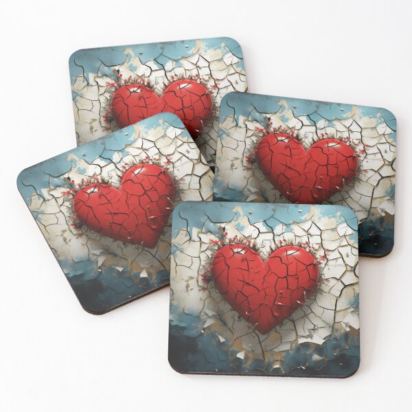 Item preview, Shattered Love: Heart Breaking Through Wall designed and sold by anytka.