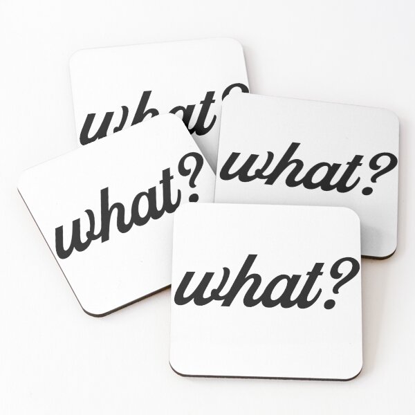 Item preview, Minimalist “what?” Typography Design – Funny Sarcastic Meme-Inspired Reaction Art designed and sold by onlin3boutiqu3.