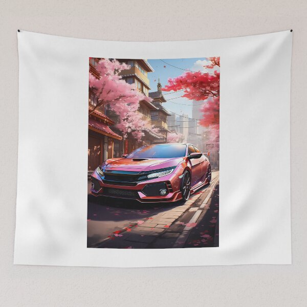 Item preview, Turbocharged Sports Hatch In Vibrant Cherry Blossom Japan designed and sold by RevUpDesign.