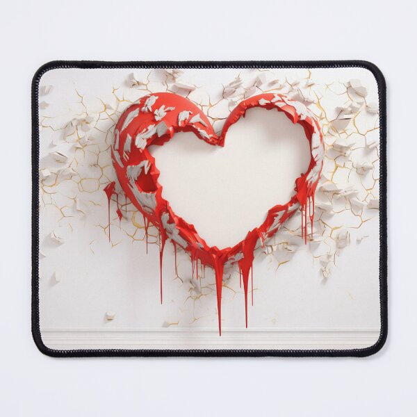 Item preview, Shattered Love: Heart Breaking Through Wall designed and sold by anytka.