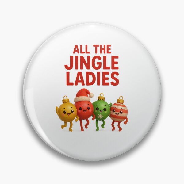 Item preview, Cute Dancing Ornaments - All The Jingle Ladies | Kawaii Christmas Ornament Dance Art designed and sold by Moons Studio.