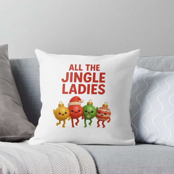 Item preview, Cute Dancing Ornaments - All The Jingle Ladies | Kawaii Christmas Ornament Dance Art designed and sold by Moons Studio.