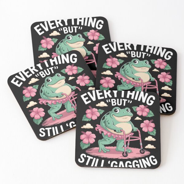 Item preview, Sagging But Still Gagging Meme Frog Humor Women Girls2 designed and sold by GGrizeldaRivas.