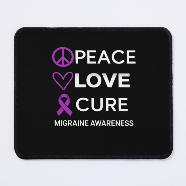 Item preview, Chronic Migraine Awareness Headache Purple Ribbon designed and sold by RayArmstrong.