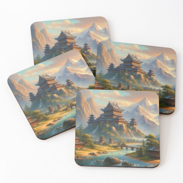Item preview, Echoes Beneath the Golden Peaks designed and sold by calmgarden.