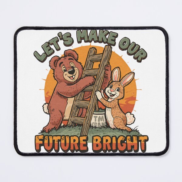 Item preview, Retro Cute Animals – Future Bright Quote designed and sold by SoulenCify.