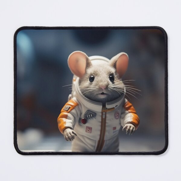 Item preview, Mouse astronaut in a space suit. Mouse with black eyes, nice, sweet animal, small nose. Colorful. Photo realistic, concept art, cinematic light designed and sold by anytka.