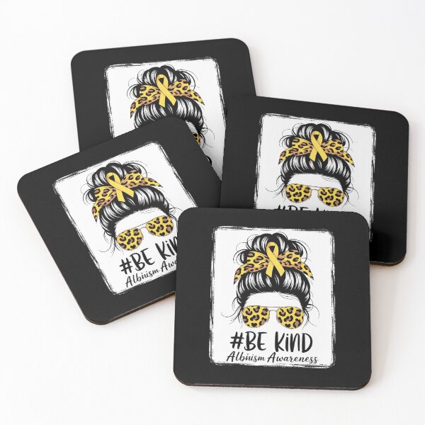 Item preview, Be Kind Women Messy Bun June Wear Yellow Albinism Awareness designed and sold by RayArmstrong.