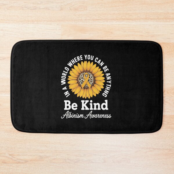 Item preview, Be Kind Albinism Awareness Warrior Sunflower Yellow Ribbon designed and sold by HaileyRobel.