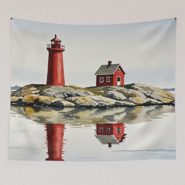 Item preview, Red lighthouse designed and sold by Design4uStudio.