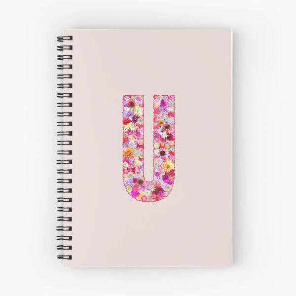 Item preview, Floral Letter U –  Botanical English Alphabet Monogram Typography Design designed and sold by TheSassyNoble.