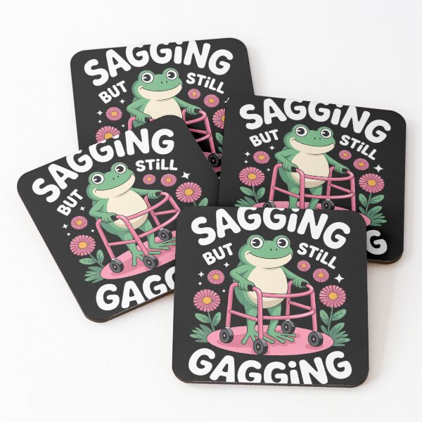 Item preview, Sagging But Still Gagging Meme Frog Humor Women designed and sold by GGrizeldaRivas.