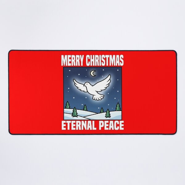 Item preview, MERRY CHRISTMAS - ETERNAL PEACE | Dove Silhouette Christmas | Peaceful Holiday Design designed and sold by KEF Custom.