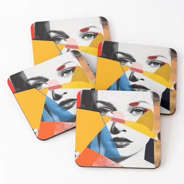Item preview, Popup poster with woman portrait. Colorful digital art designed and sold by anytka.