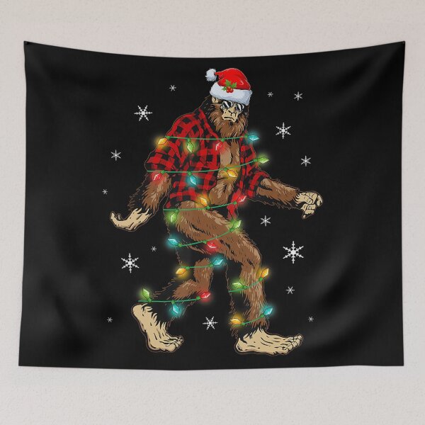 Item preview, Christmas Retro Vintage Tree Classic Festive Holiday Christmas Lights Bigfoot designed and sold by FrankyTepper.