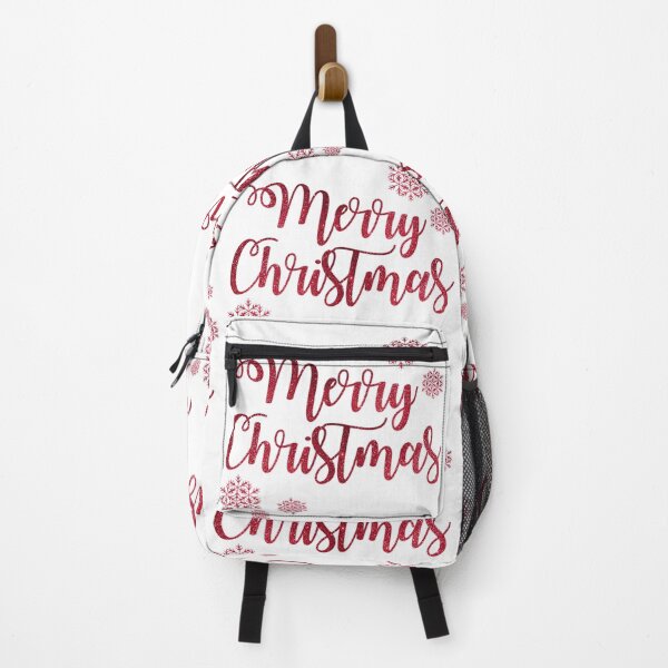 Item preview, Red Glitter Merry Christmas Lettering with Snowflakes designed and sold by AmetistLight.