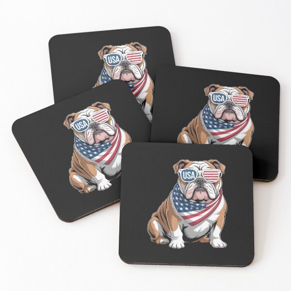 Item preview, American Flag Patriotic Bulldog 4Th Of July designed and sold by NewIdeasSArt.