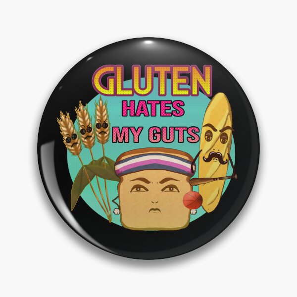 Item preview, Gluten Hates My Guts designed and sold by Kyradem.