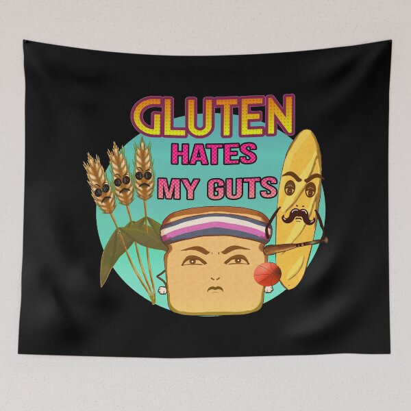 Item preview, Gluten Hates My Guts designed and sold by Kyradem.