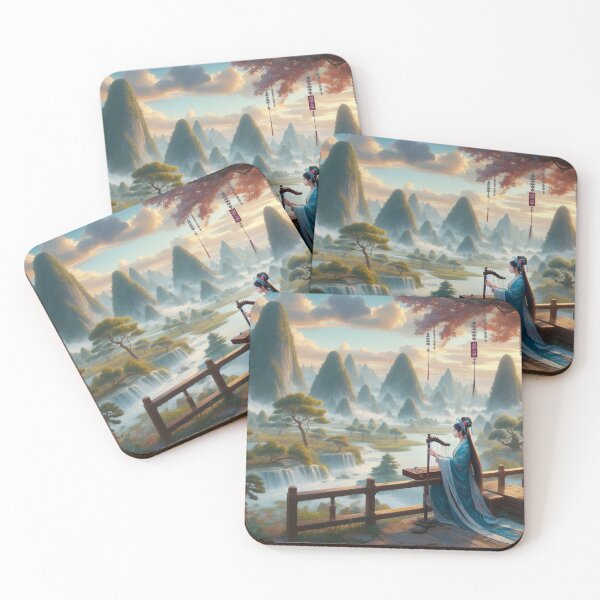 Item preview, Melody of the Flowing Mountains designed and sold by calmgarden.