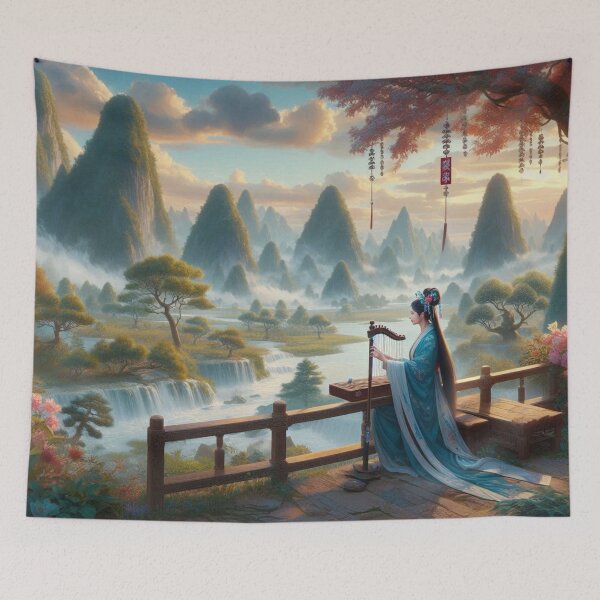 Item preview, Melody of the Flowing Mountains designed and sold by calmgarden.