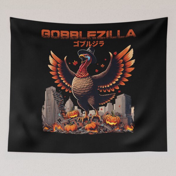 Item preview, Retro Funny Quote Happy Style Humor Gobblezilla Thanksgiving designed and sold by nguyenconguan80.