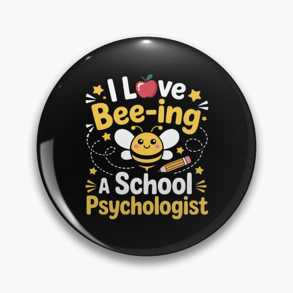 Item preview, I Love Bee-Ing A School Psychologist Cute Bee Psychology designed and sold by BlackStars3Neon.