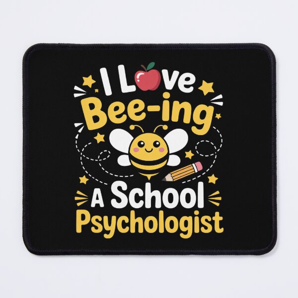 Item preview, I Love Bee-Ing A School Psychologist Cute Bee Psychology designed and sold by BlackStars3Neon.