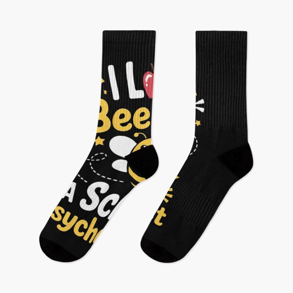 Item preview, I Love Bee-Ing A School Psychologist Cute Bee Psychology designed and sold by BlackStars3Neon.