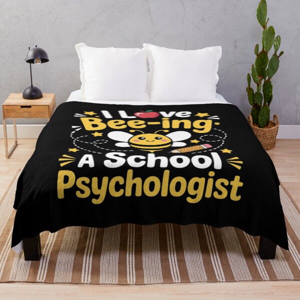 Item preview, I Love Bee-Ing A School Psychologist Cute Bee Psychology designed and sold by BlackStars3Neon.