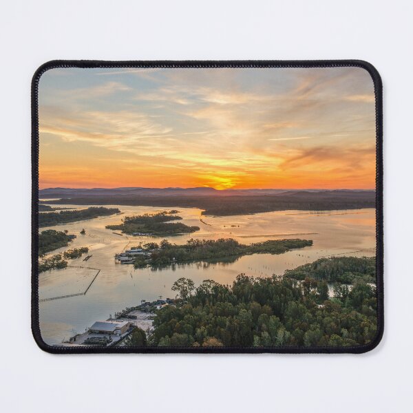 Item preview, A stunning aerial photograph of Wallis Lake designed and sold by Justin Mckinney.