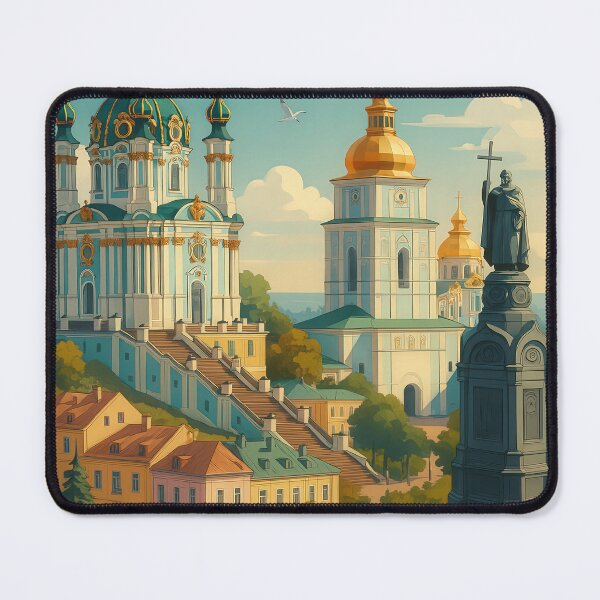 Item preview, Greetings from KIEV UKRAINE 2 - Modern Colorful City View designed and sold by Earth Celebration Designs.