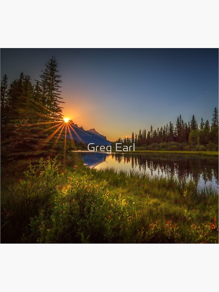 Bow River Setting Sun by GregEarl