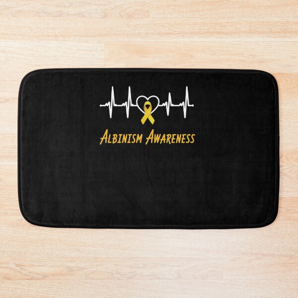 Item preview, Albinism Awareness HeartBeat Support In June Yellow Ribbon designed and sold by RayArmstrong.