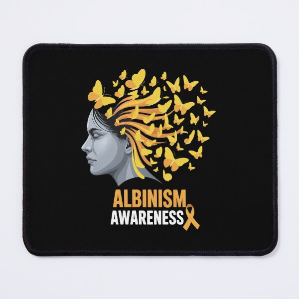 Item preview, Albinism Awareness Butterfly Yellow Ribbon Support designed and sold by HaileyRobel.