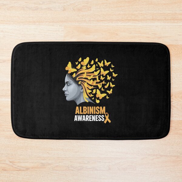 Item preview, Albinism Awareness Butterfly Yellow Ribbon Support designed and sold by HaileyRobel.