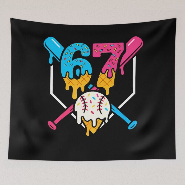 Item preview, Humor Baseball Six Drip Ice Cream Quote Seven Vintage Funny designed and sold by Aaronogagne.