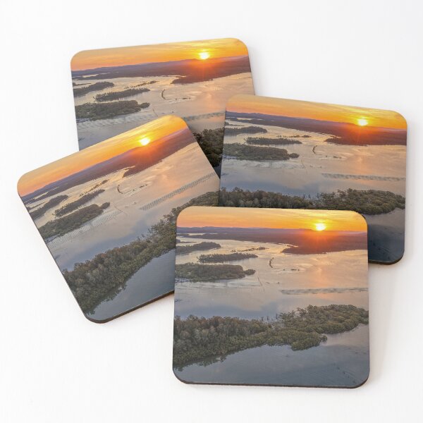 Item preview, A stunning aerial photograph of Wallis Lake designed and sold by Justin Mckinney.