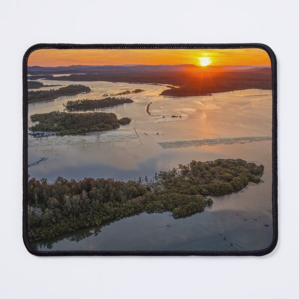 Item preview, A stunning aerial photograph of Wallis Lake designed and sold by Justin Mckinney.