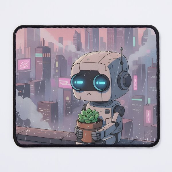 Item preview, Sad Robot's Rainy Day: Lo-Fi Anime Succulent Scene+ designed and sold by amzwag.
