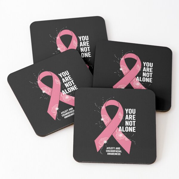 Item preview, You are not alone Cleft & Craniofacial Awareness Pink Ribbon designed and sold by RayArmstrong.
