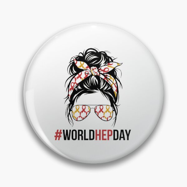 Item preview, World Hepatitis Day Hepatitis Awareness Messy Bun designed and sold by HaileyRobel.