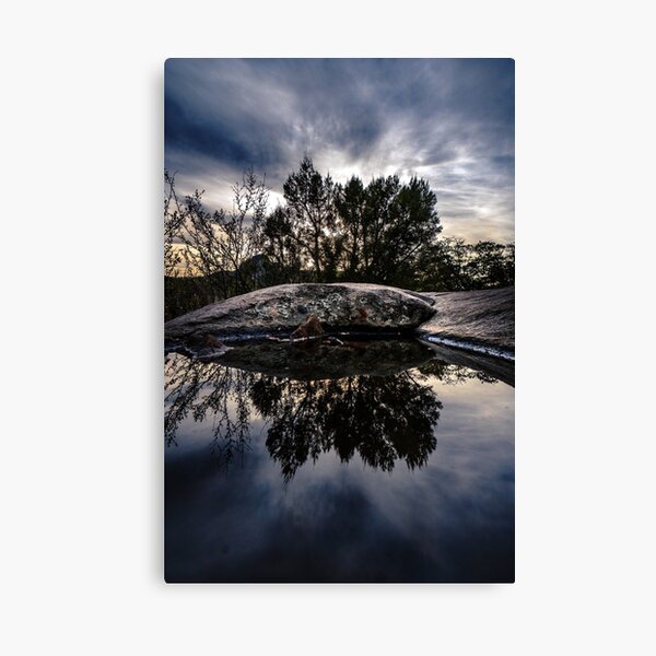 Enchanted Canyon Water in Rock - Arizona Canvas Print