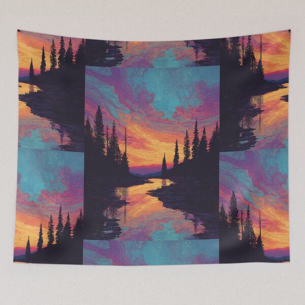 Item preview, Surreal Trippy Landscape designed and sold by bapupa.