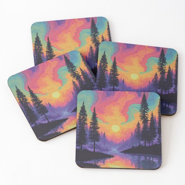 Item preview, Colorful Trippy Landscape designed and sold by bapupa.