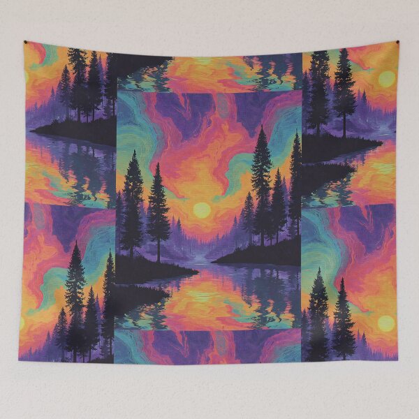 Item preview, Colorful Trippy Landscape designed and sold by bapupa.