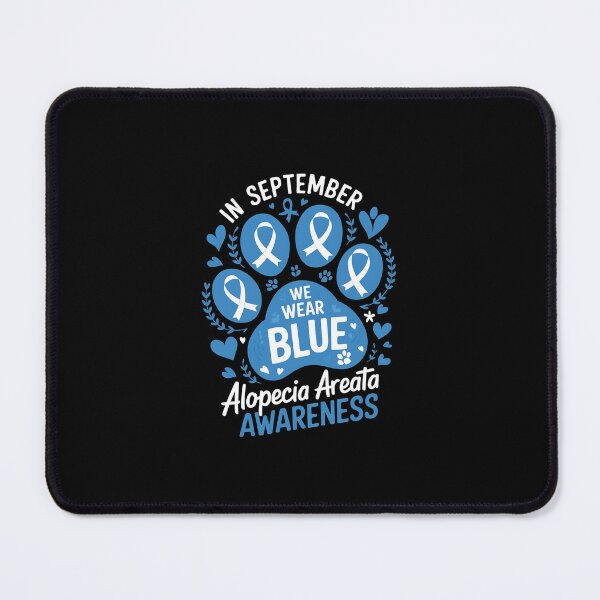 Item preview, We Wear Blue Dog Cat Paw Alopecia Areata Awareness designed and sold by RayArmstrong.