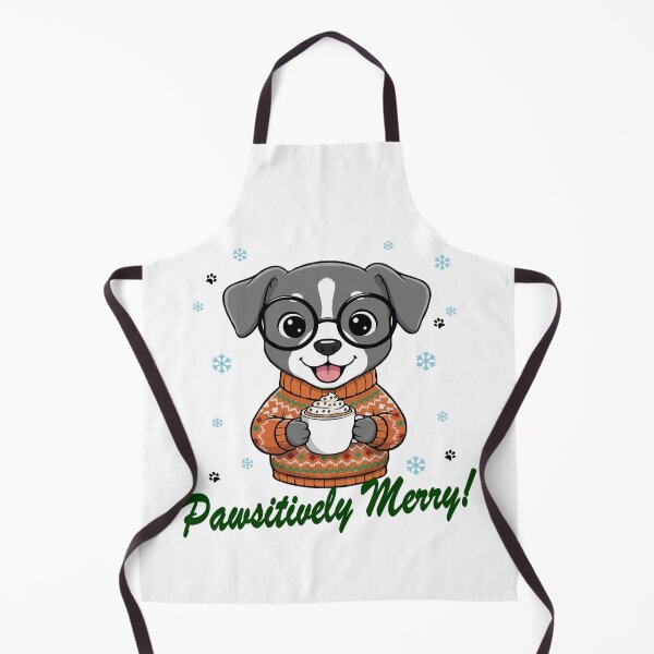 Item preview, Pawsitively Merry Greyster in Christmas Sweater with Hot Cocoa | Dog Lovers designed and sold by The Real Life Symphony.