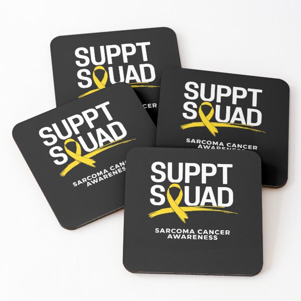 Item preview, Support Squad Sarcoma Cancer Awareness Yellow Ribbon Team designed and sold by RayArmstrong.