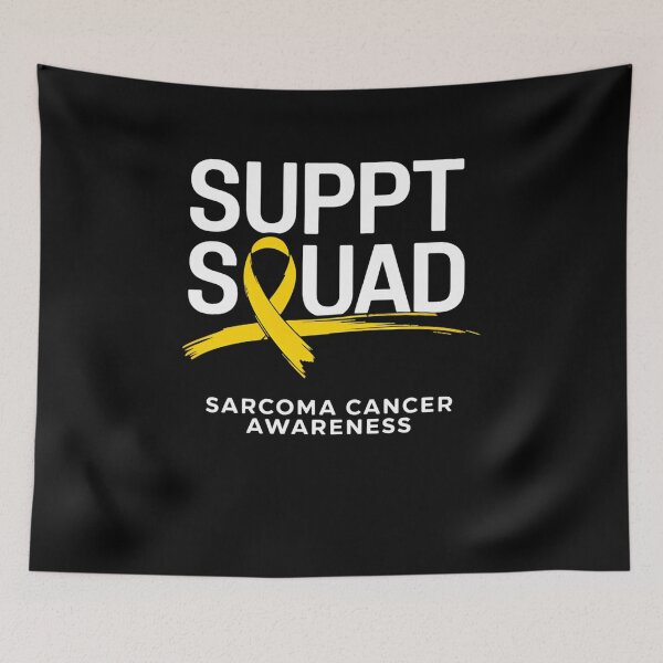 Item preview, Support Squad Sarcoma Cancer Awareness Yellow Ribbon Team designed and sold by RayArmstrong.